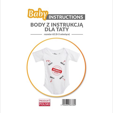 Baby Instructions body z instrukcją tu ręka noga
