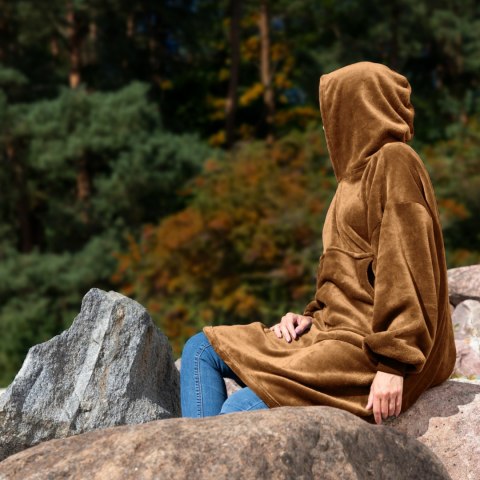 Bluzair Bluza Koc Hoodie Oversize Polska Toffee