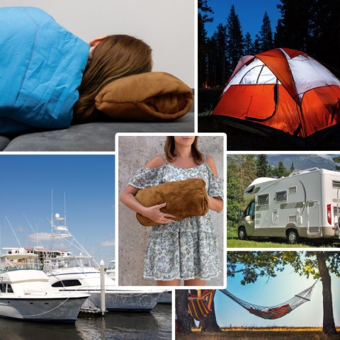 Bluzair SUPER MAMA - Bluza koc - Toffee - prezent dla mamy na urodziny