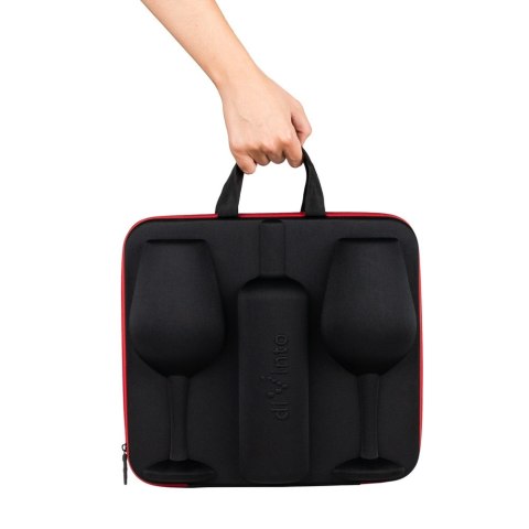 Etui na wino z kieliszkami pary dwojga Who cares