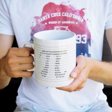 Gigantyczny Kubek Matematyka Programisty pi