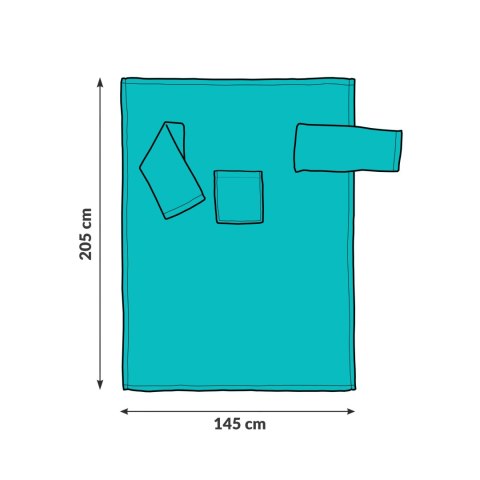 Kocyk Szlafrok Miętowy prezent Mamy Dzień Matki