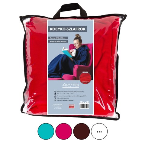 Kocyko - Szlafrok Wrzos koc z rękawami fioletowy