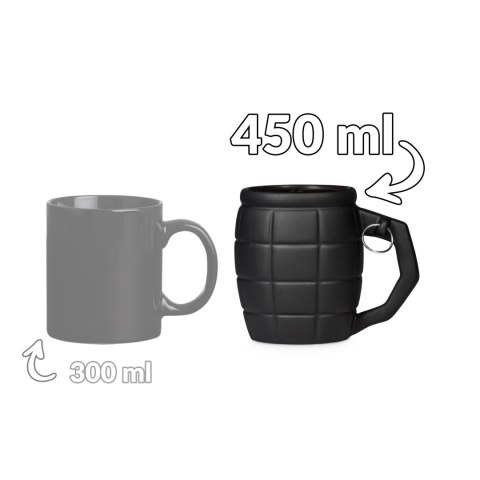 Kubek Granat Czarny 450ml prezent Dzień Chłopaka