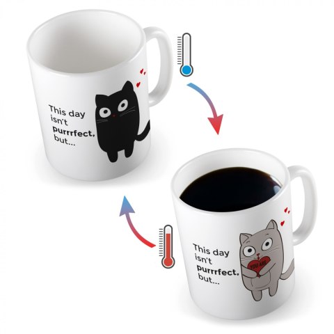 Zaskakujący kubek Kotek zmieniający kolor rocznica