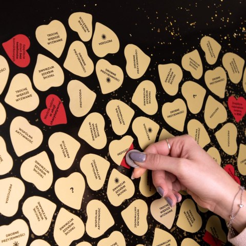 Zdrapka Przeżyć dla Pary plakat bucket list mapa