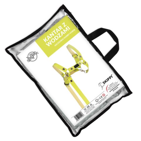 Skippi Kantar dla Hobby Horse - wodze, ekoskóra - jasny zielony