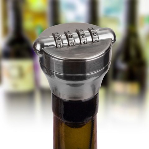 Strażnik wina diVinto stoper z zamkiem szyfrowym