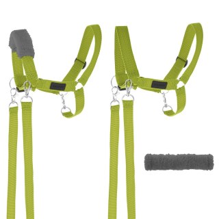 Hobby Horse A3 Skippi duży czarny, jasnozielony kantar, wodze, mufka