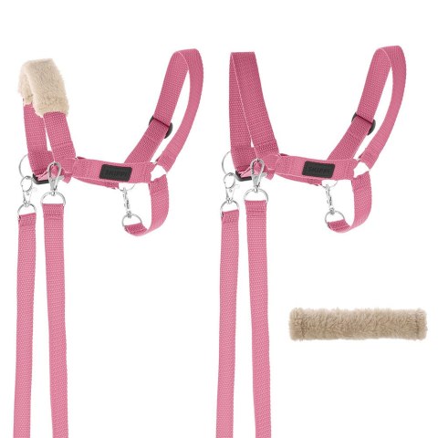 Hobby Horse A3 Skippi duży czarny, różowy kantar, wodze, mufka